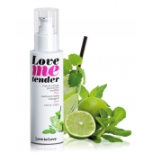 Съедобное согревающее массажное масло Love Me Tender Mojito с ароматом мохито - 100 мл. - Love to Love - купить с доставкой в Твери
