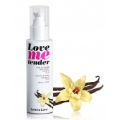 Съедобное согревающее массажное масло Love Me Tender Vanilla с ароматом ванили - 100 мл. - Love to Love - купить с доставкой в Твери