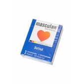 Презервативы с пупырышками Masculan Dotted - 3 шт. - Masculan - купить с доставкой в Твери