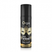 Съедобный гель Dual Vibe Pina Colada с эффектом вибрации и вкусом коктейля пина колада - 15 мл. - ORGIE - купить с доставкой в Твери