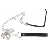 Зажим для половых губ с поводком Pussy Clamp With A Leash - Orion - купить с доставкой в Твери