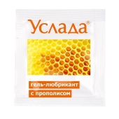 Гель-лубрикант «Услада с прополисом» - 3 гр. - Биоритм - купить с доставкой в Твери