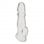 Прозрачная насадка для пениса Girthy Penis Enhancing Sleeve Extension - 17,1 см. - BlueLine - в Твери купить с доставкой