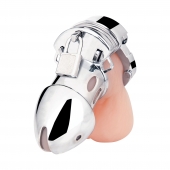 Клетка на пенис из металла Obedience Cock Cage - BlueLine - купить с доставкой в Твери