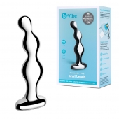 Стальной анальный фаллоимитатор для простаты Stainless Steel Anal Beads - 13 см. - b-Vibe - в Твери купить с доставкой
