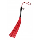 Красно-черная кожаная плеть - 50 см. - Pecado - купить с доставкой в Твери