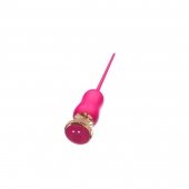 Розовый тонкий стимулятор Nipple Vibrator - 23 см. - I-MOON - купить с доставкой в Твери