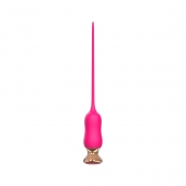 Розовый тонкий стимулятор Nipple Vibrator - 23 см. - I-MOON - купить с доставкой в Твери