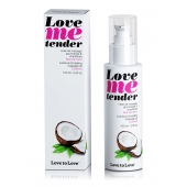 Съедобное согревающее массажное масло Love Me Tender Cocos с ароматом кокоса - 100 мл. - Love to Love - купить с доставкой в Твери