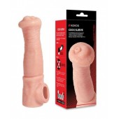 Телесная фантазийная насадка на член Cock Sleeve Size L - KOKOS - в Твери купить с доставкой