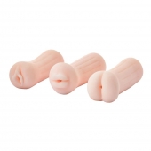 Набор из 3 мастурбаторов The Girl Next Door Tina - Dream Toys - в Твери купить с доставкой