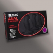 Набор из 3 массажеров простаты чёрного цвета NEXUS ANAL STARTER KIT - Nexus Range - в Твери купить с доставкой