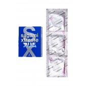 Розовые презервативы Sagami Xtreme FEEL FIT 3D - 3 шт. - Sagami - купить с доставкой в Твери