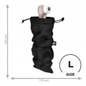 Черный мешочек для хранения игрушек Treasure Bag L - Satisfyer - купить с доставкой в Твери