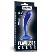 Синяя анальная втулка Flawless Clear Prostate Plug 6.0 - 15 см. - Lovetoy - в Твери купить с доставкой
