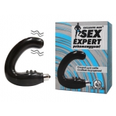 Чёрный массажёр простаты серии Sex Expert - Sex Expert - в Твери купить с доставкой