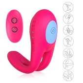 Розовое виброкольцо с пультом ДУ - I-MOON - в Твери купить с доставкой