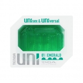 Зеленый мастурбатор-стимулятор Tenga Uni Emerald - Tenga - в Твери купить с доставкой