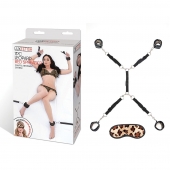 Леопардовая фиксация на матрас для рук и ног Classic Bedspreader - Lux Fetish - купить с доставкой в Твери