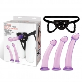 Тренировочный набор с тремя насадками Pegging Training Set - Lux Fetish - купить с доставкой в Твери