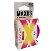 Ароматизированные презервативы Maxus Exotic Mix - 3 шт. - Maxus - купить с доставкой в Твери
