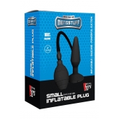 Чёрная анальная пробка с функцией расширения MENZSTUFF SMALL INFLATABLE PLUG- 12,5 см. - Dream Toys