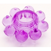 Мягкая фиолетовая гелевая насадка - Toyfa Basic - в Твери купить с доставкой