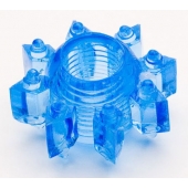 Голубая гелевая насадка-звезда - Toyfa Basic - в Твери купить с доставкой