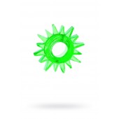 Зеленое эрекционное кольцо-солнце - Toyfa Basic - в Твери купить с доставкой