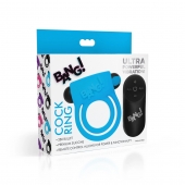 Голубое эрекционное виброкольцо 28X Remote Control Vibrating Cock Ring   Bullet - XR Brands - в Твери купить с доставкой
