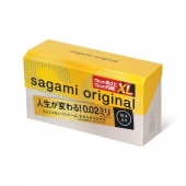 Презервативы увеличенного размера Sagami Original 0.02 XL-size - 12 шт. - Sagami - купить с доставкой в Твери