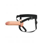 Полый страпон на ремнях 8’’ Hollow Silicone Strap-on - Pipedream - купить с доставкой в Твери