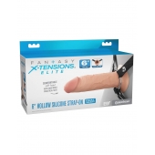 Полый страпон на ремнях 6’’ Hollow Silicone Strap-on - Pipedream - купить с доставкой в Твери