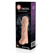 Телесная насадка-удлинитель Okoto с богатым рельефом поверхности - 16 см. - Sitabella - в Твери купить с доставкой
