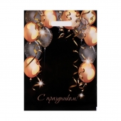 Пакет с вырубной ручкой и принтом в виде шариков (30х40 см) - Сима-Ленд - купить с доставкой в Твери