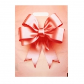 Пакет с принтом в виде банта с вырубной ручкой (30х40 см) - Сима-Ленд - купить с доставкой в Твери