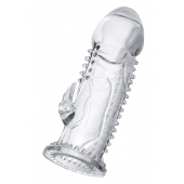 Прозрачная насадка на пенис с шипиками и коготком - 13,5 см. - A-toys - в Твери купить с доставкой