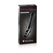 Вибратор с электростимуляцией Tickling Truman Black Edition - 27 см. - MyStim - купить с доставкой в Твери