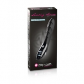 Вибратор с электростимуляцией Sizzling Simon Black Edition - 27 см. - MyStim - купить с доставкой в Твери