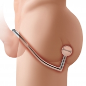 Кольцо на пенис с анальным стимулятором Stainless Steel Anal Hook   Cock Ring - BlueLine - в Твери купить с доставкой