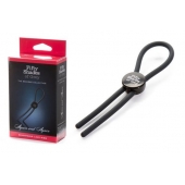 Тёмно-серое эрекционное кольцо с зажимом Again and Again Adjustable Cock Ring - Fifty Shades of Grey - в Твери купить с доставкой