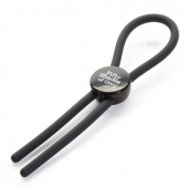 Тёмно-серое эрекционное кольцо с зажимом Again and Again Adjustable Cock Ring - Fifty Shades of Grey - в Твери купить с доставкой