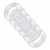 Комплект из 6 прозрачных эрекционных колец Ring Master Custom Ball Stretcher Kit - XR Brands - в Твери купить с доставкой