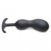 Черный массажер простаты с утяжелителями Premium Silicone Weighted Prostate Plug XL - 20,8 см. - XR Brands - в Твери купить с доставкой