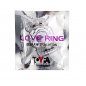 Прозрачное виброкольцо с двумя вибропульками - Toyfa Basic - в Твери купить с доставкой