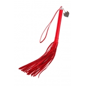 Красная кожаная плеть с петлёй - 50 см. - Pecado - купить с доставкой в Твери