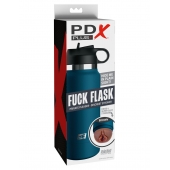 Смуглый мастурбатор-вагина в синей колбе F*ck Flask - Pipedream - в Твери купить с доставкой