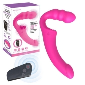Розовый безремневой страпон Straples Strap-On Dildo - Erokay - купить с доставкой в Твери