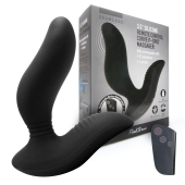 Черный вибромассажер простаты 3,5’’ Remote Control Curve P-spot Massager - 12 см. - Erokay - в Твери купить с доставкой