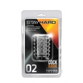 Прозрачная насадка на пенис с шишечками STAY HARD COCK SLEEVE 02 CLEAR - Blush Novelties - в Твери купить с доставкой